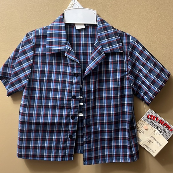 Young Boys City Supply Button Down T-shirt Size Youth Small - Picture 1 of 4